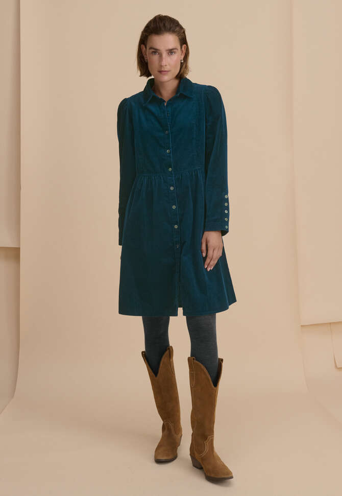Button-through dress, Petrol, completeTheLook