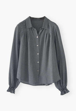 Checked shirt, Midnight forest, webstill
