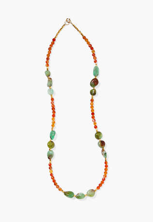 Beaded necklace, Amber jade, webstill