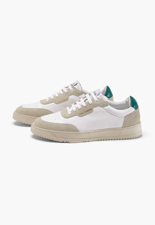 Lace-up trainers, Stone white, webstill