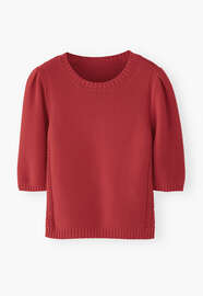 Short-sleeve sweater, Strawberry, webstill