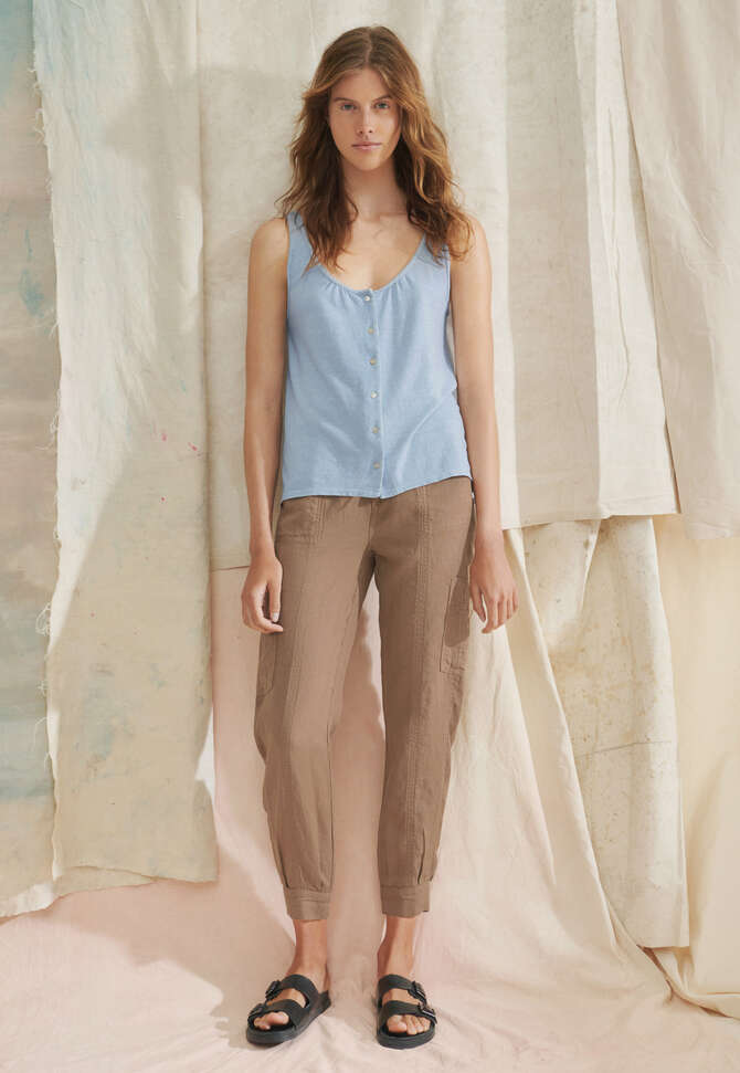 Patch-pocket trousers, Pecan, completeTheLook