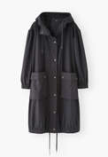Water-resistant parka, Charcoal, webstill