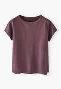 Jersey T-shirt, Aubergine, webstill