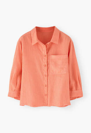 Boxy shirt, Coral, webstill