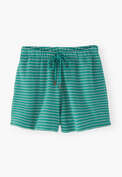 Striped towelling shorts, Turquoise pink, webstill