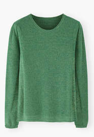 Flecked sweater, Emerald sage, webstill