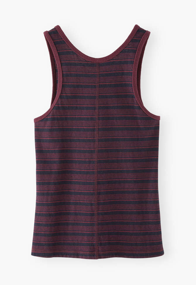 Striped vest, Midnight aubergine, completeTheLook