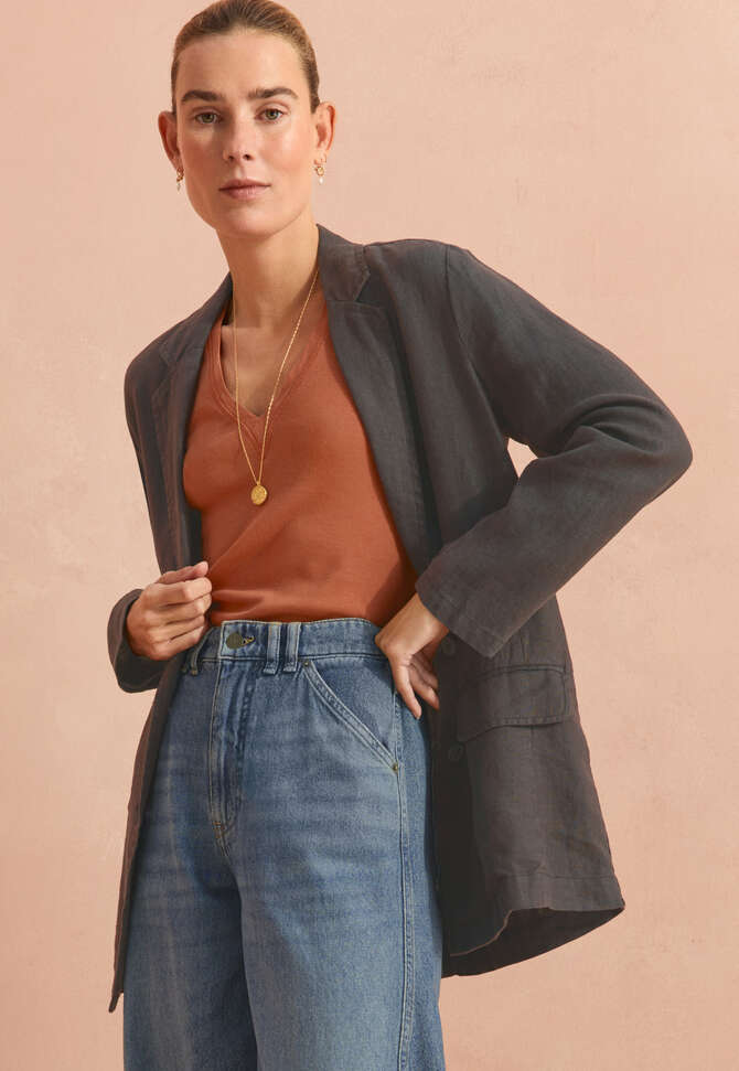 Relaxed blazer, Charcoal, completeTheLook