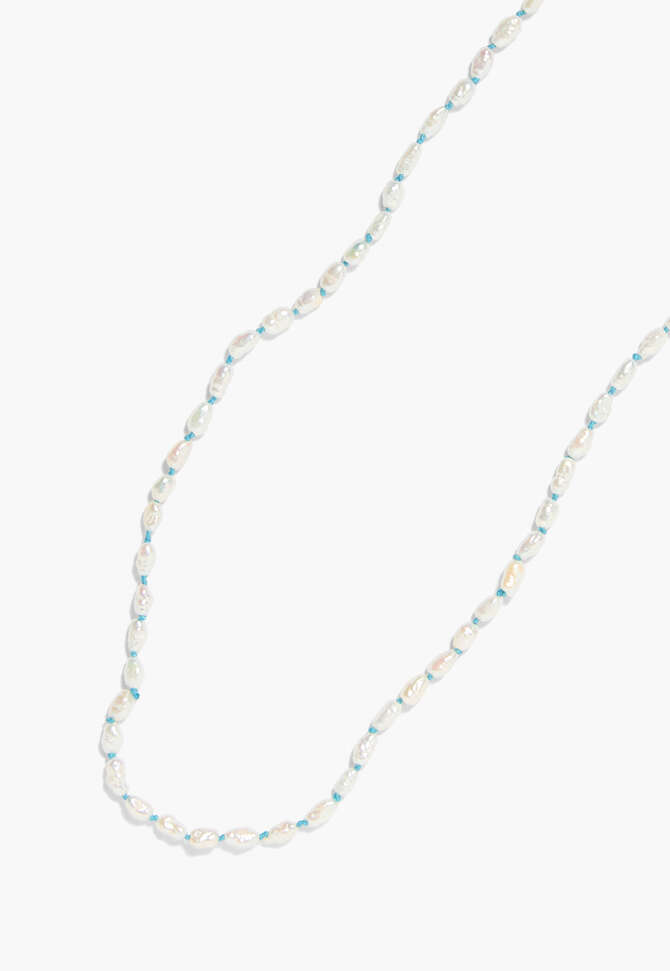 Beaded pearl necklace, Pearl, completeTheLook