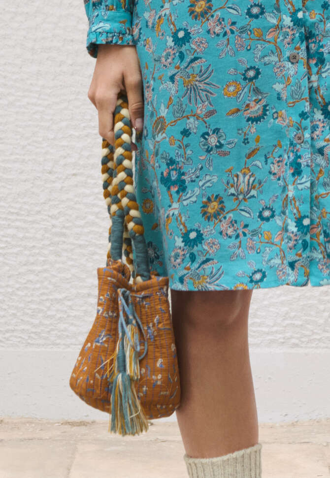 Printed crossbody bag, Copper, completeTheLook