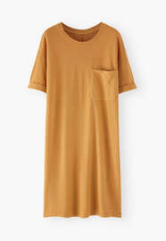 T-shirt dress, Golden mustard, webstill