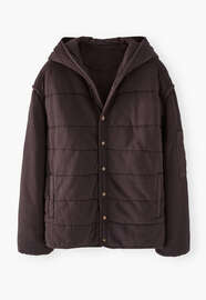 Quilted jacket, Espresso, webstill