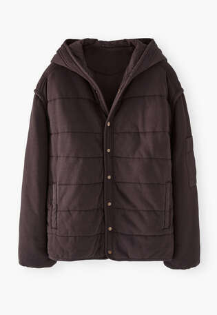 Quilted jacket, Espresso, webstill