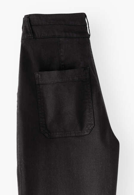 Flared trouser, Washed black, completeTheLook