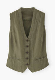 Waistcoat, Moss green, webstill