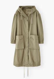 Water-resistant parka, Sage, webstill
