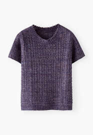 Knitted top, Deep indigo, webstill