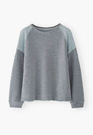 Raglan sweatshirt, Stone blue, webstill