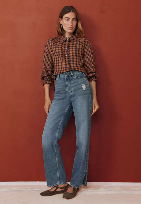 Checked shirt, Brown spice, completeTheLook