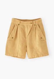 Flap-pocket shorts, Golden sand, webstill