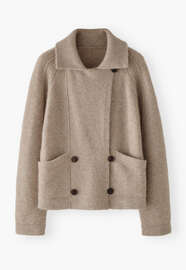 Knitted jacket, Fawn, webstill