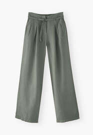 Wide-leg trousers, Khaki bay, webstill