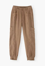 Patch-pocket trousers, Pecan, webstill