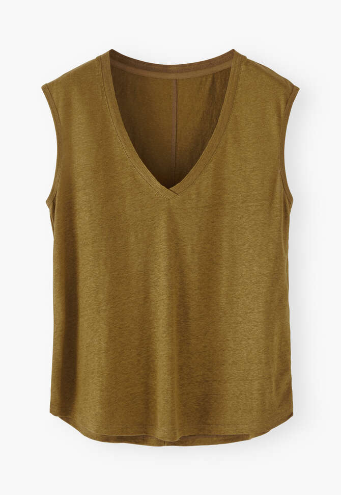Jersey tank, Olive khaki, completeTheLook