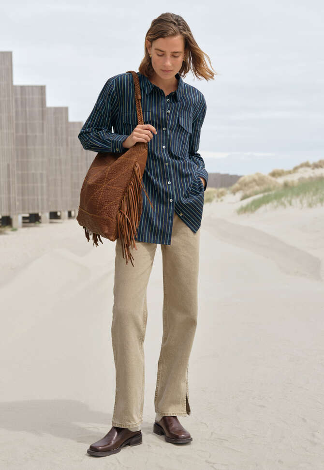 Striped shirt, Indigo, completeTheLook