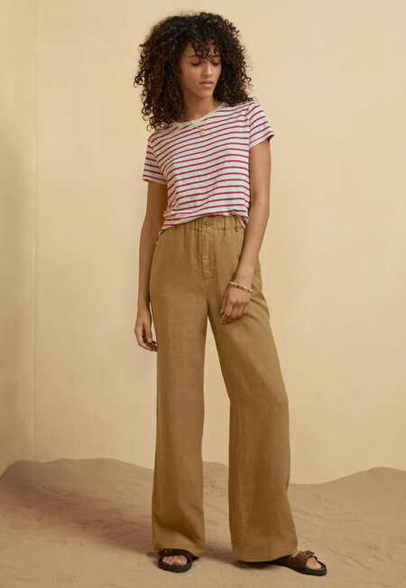 Wide-leg trousers, Brown olive, completeTheLook