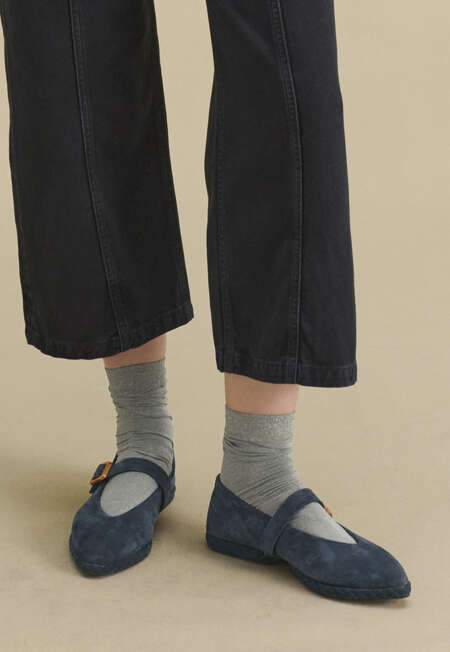 Shimmery socks, Silver, completeTheLook