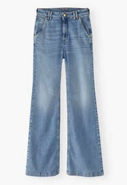 Flared jeans, Light wash, webstill