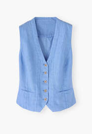 Waistcoat, Cornflower, webstill
