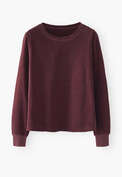 Velour top, Dark aubergine, webstill
