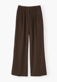Wide-leg trousers, Walnut, webstill