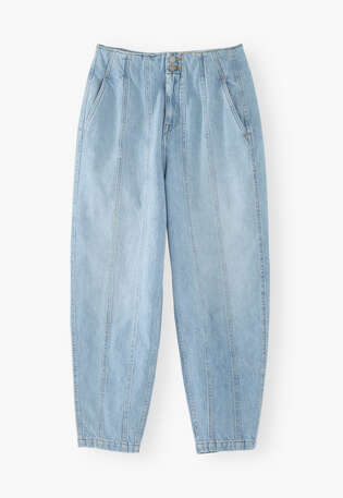Seam-detail jeans, Light wash, webstill