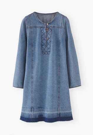 Denim shift dress, Ocean mid wash, webstill