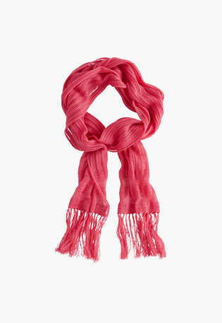 Knitted scarf, Washed cerise, webstill