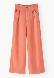 Wide-leg trousers, Red coral, webstill