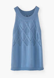 Knitted vest, Sky blue, webstill