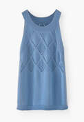 Knitted vest, Sky blue, webstill