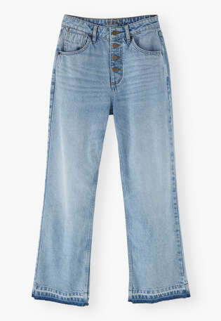 Let-down hem jeans, Pale vintage, webstill