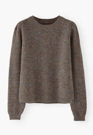Moss-stitch sweater, Blue sand, webstill