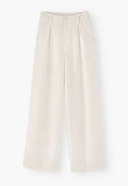Wide-leg trousers, White, webstill