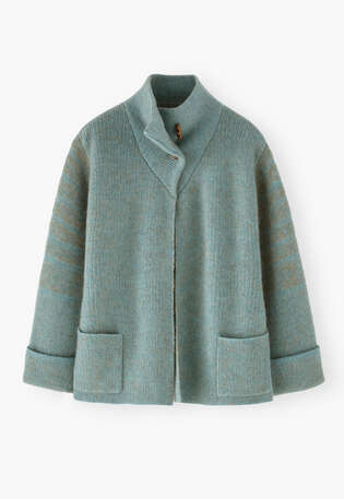 Knitted jacket, Ocean, webstill