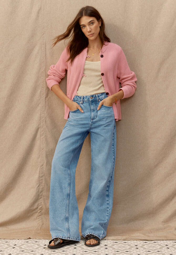 Knitted jacket, Rose, completeTheLook