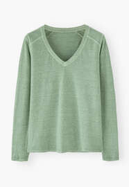 V-neck top, Mint, webstill