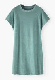 Towelling dress, Aqua, webstill