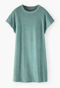 Towelling dress, Aqua, webstill